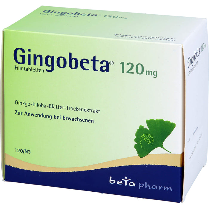 Gingobeta 120 mg Filmtabletten bei leichter Demenz, 120 pcs. Tablets