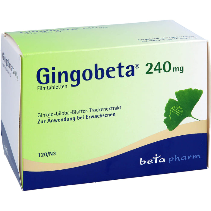 Gingobeta 240 mg Filmtabletten, 120 St FTA