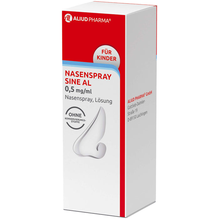 Nasenspray Sine AL 0,5 mg/ml für Kinder, 10 ml Solution