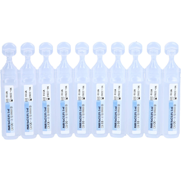 PARI NaCl Inhalationslösung zur Befeuchtung der Atemwege, 10 pcs. Ampoules