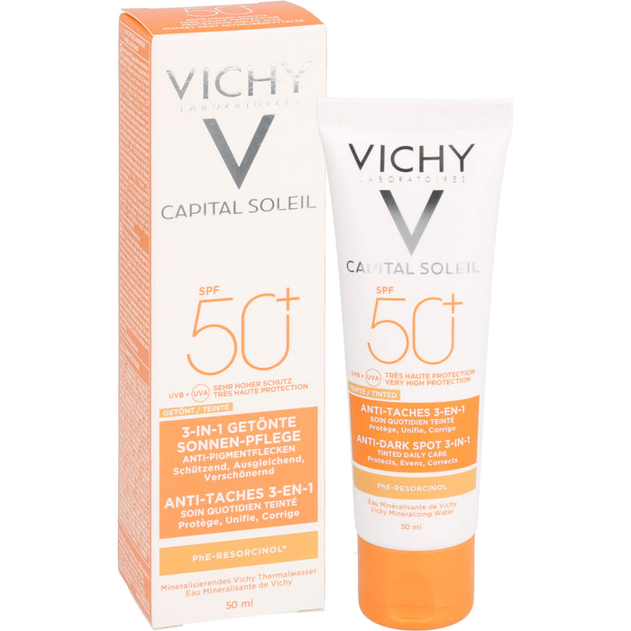 VICHY Capital Soleil 3-in-1 getönte Sonnenpflege LSF 50+, 50 ml Creme