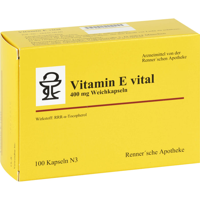 Vitamin E Vital 400mg Renn, 100 St WKA