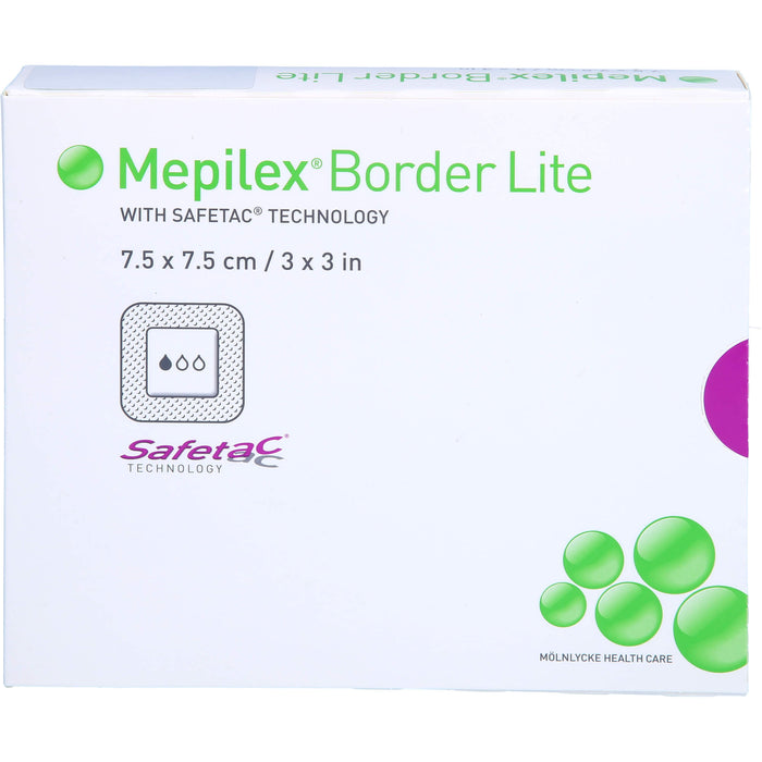 MEPILEX Border Lite Schaumverband 7,5x7,5cm steril, 5 pcs. Wound dressings