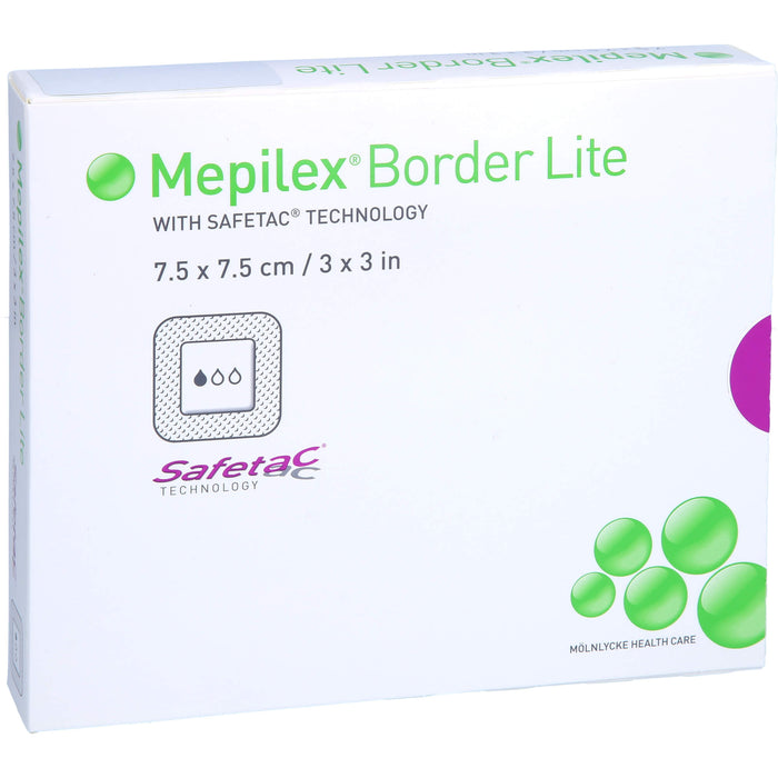 MEPILEX Border Lite Schaumverband 7,5x7,5cm steril, 5 pcs. Wound dressings