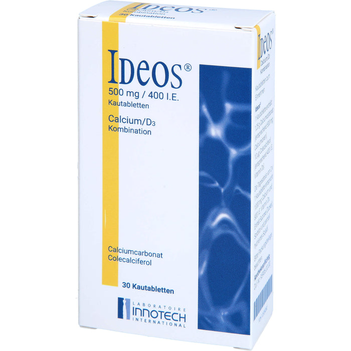 Ideos 500mg/400 I.E. Gerke Kautabletten, 30 St KTA