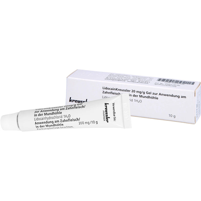 LidocainKreussler 20 mg/g Gel zur Anwendung am Zahnfleisch und in der Mundhöhle, 10 g GEL