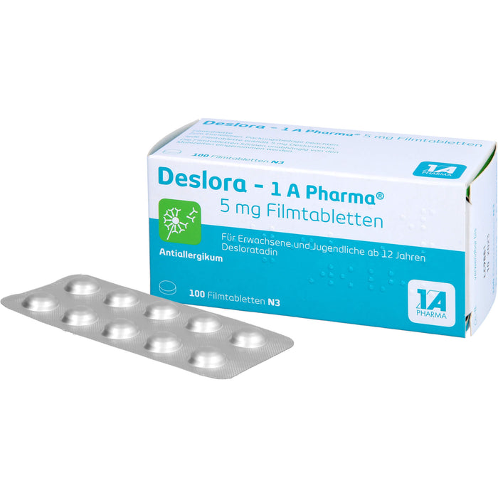 Deslora - 1 A Pharma 5 mg Filmtabletten, 100 pcs. Tablets