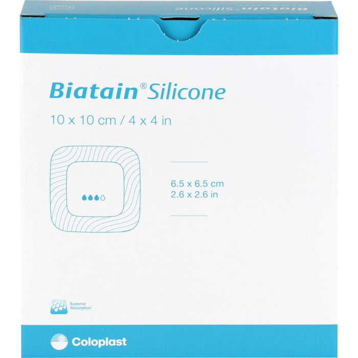 BIATAIN Silicone Schaumverband 10x10 cm, 10 St VER