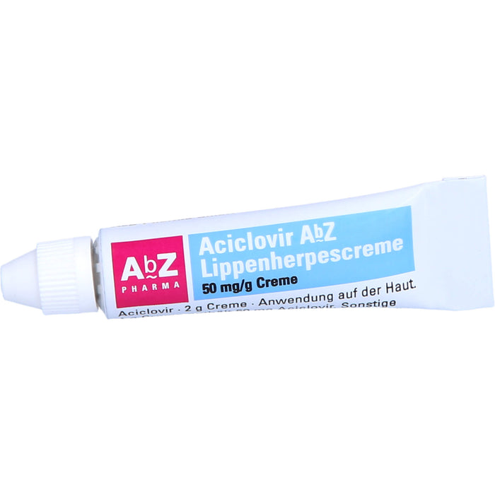 Aciclovir AbZ Lippenherpescreme 50 mg/g Creme, 2 g Cream