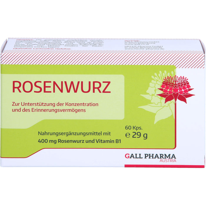 GALL PHARMA Rosenwurz 400 mg GPH Kapseln, 60 St. Kapseln