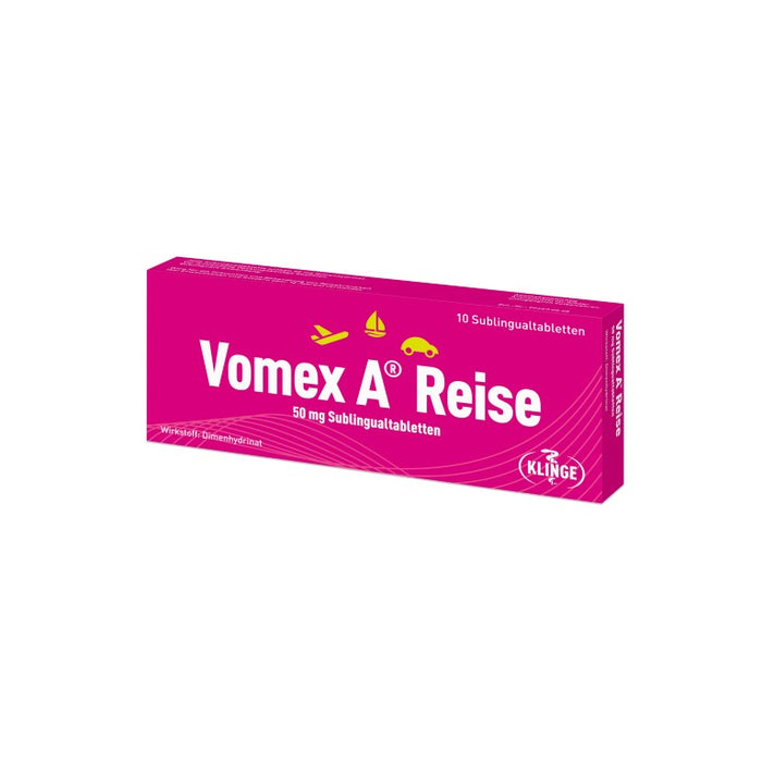 Vomex A Reise 50 mg Sublingualtabletten, 10 pcs. Tablets