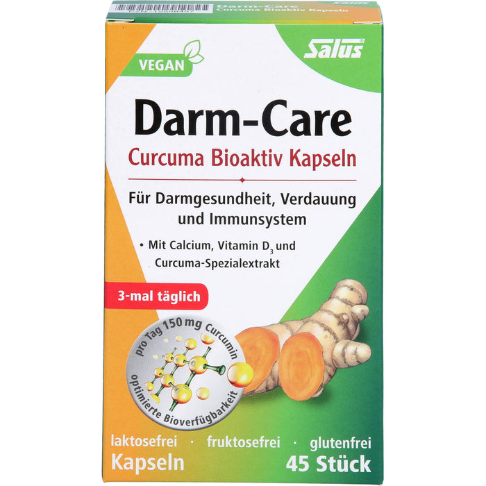 Salus Darm-Care Curcuma Bioaktiv Kapseln für Darmgesundheit, Verdauung und Immunsystem, 45 St. Kapseln