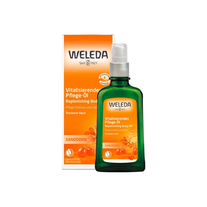 WELEDA Sanddorn vitalisierendes Pflege-Öl für trockene Haut, 100 ml Öl