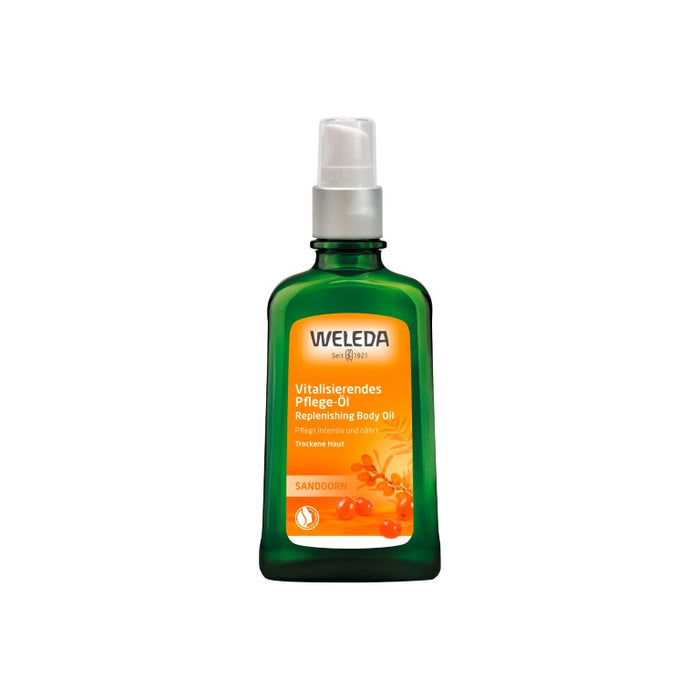 WELEDA Sanddorn vitalisierendes Pflege-Öl für trockene Haut, 100 ml Öl