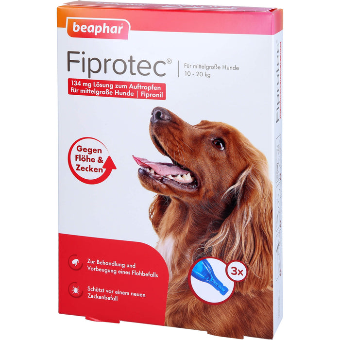 Fiprotec 134mg Mittel Hund, 3X1.34 ml TRO