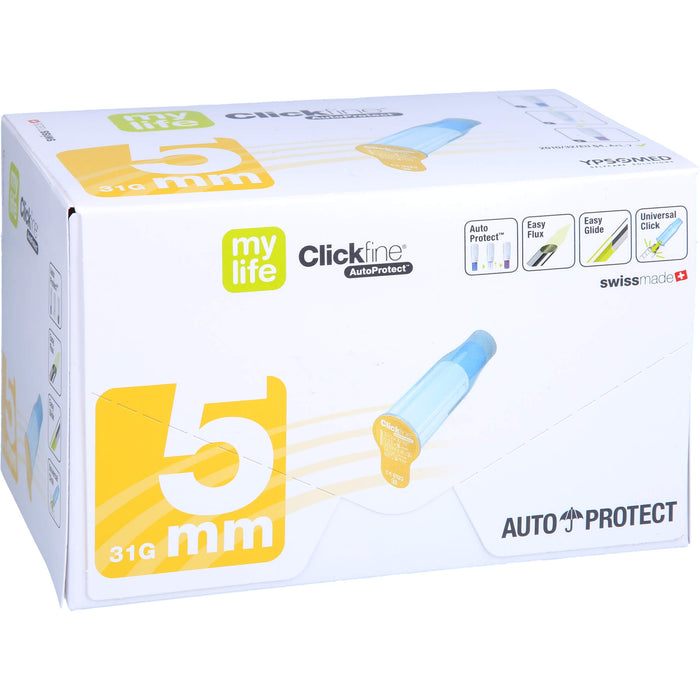 Clickfine AutoProtect 5 mm 31 G Pen-Nadeln, 100 St. Kanülen