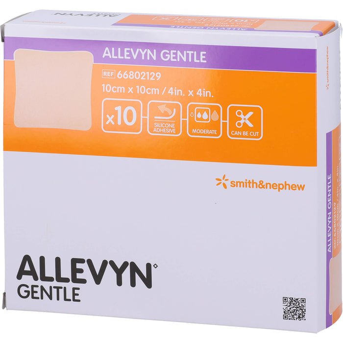 ALLEVYN Gentle 10x10cm Verband, 10 St VER