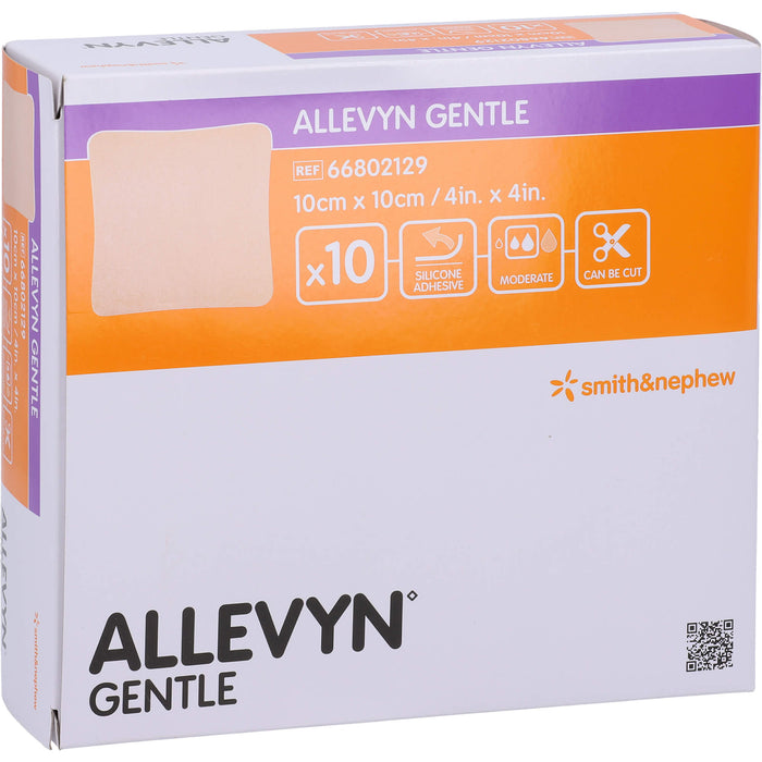 ALLEVYN Gentle 10x10cm Verband, 10 St VER