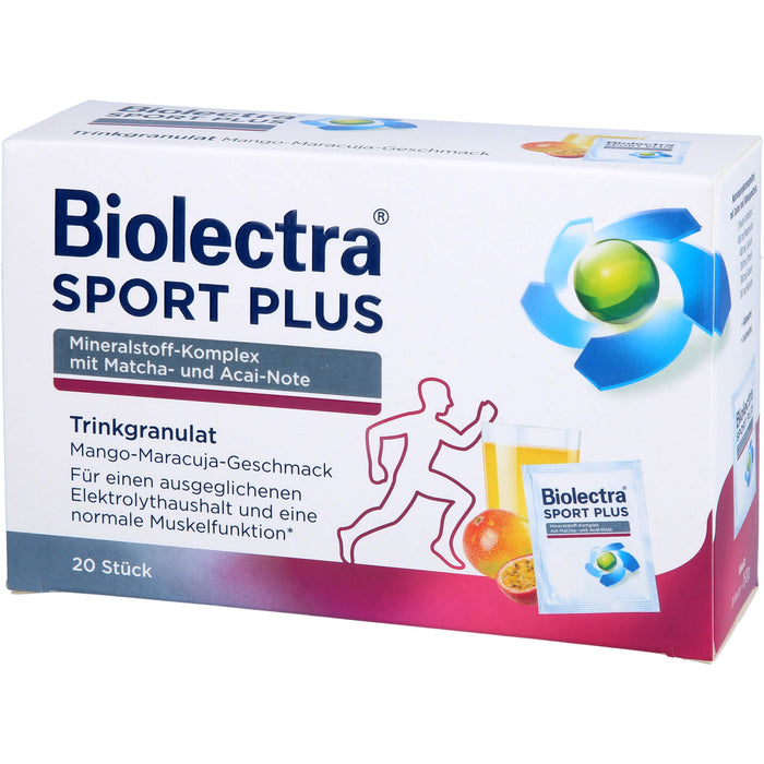 Biolectra Sport plus Trinkgranulat, 20 pc Sachets