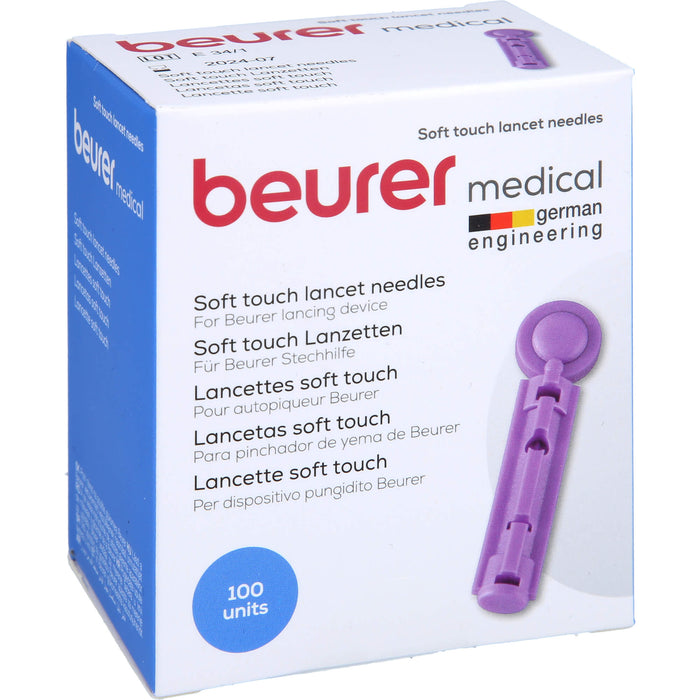 BEURER Lanzetten soft touch/33 G für BZGM, 100 St LAN