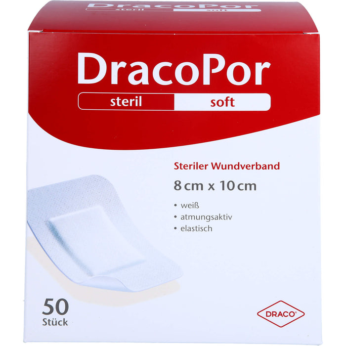 DRACOPOR Wundverband 8x10 cm steril, 50 St PFL