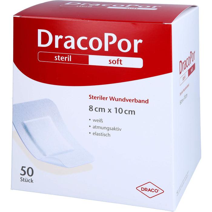 DRACOPOR Wundverband 8x10 cm steril, 50 St PFL