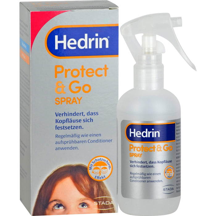 Hedrin Protect & Go Spray verhindert, dass Kopfläuse sich festsetzen, 120 ml Solution