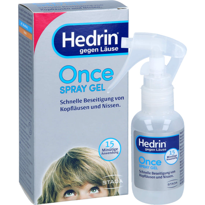 Hedrin gegen Läuse Once Spray Gel, 60 ml Solution