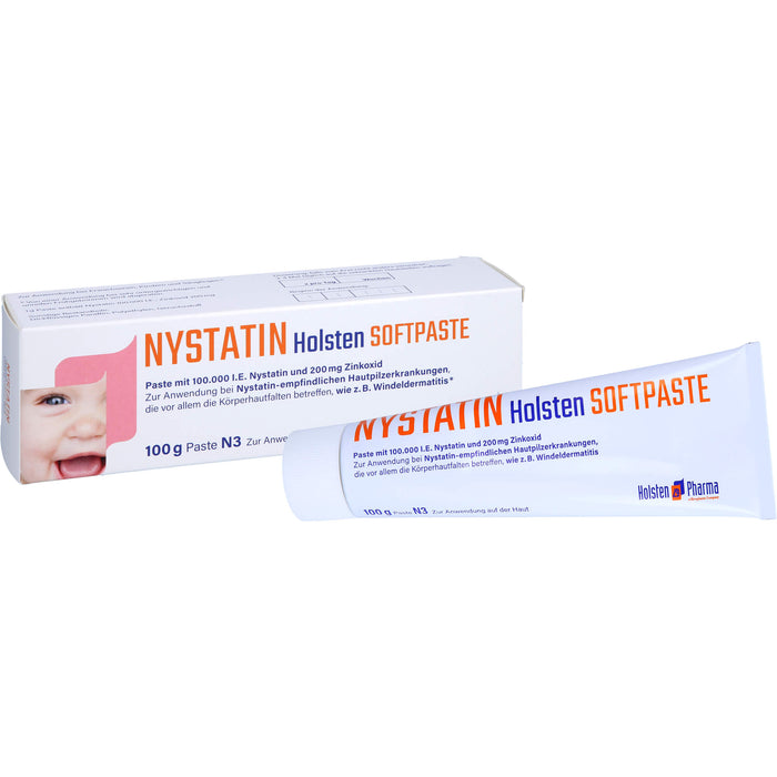 Nystatin Holsten Softpaste bei Hautpilzerkrankungen, 100 g Crème