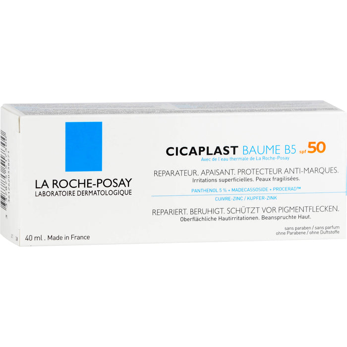 LA ROCHE-POSAY Cicaplast Baume B5 LSF 50 Haut-Balsam, 40 ml Cream