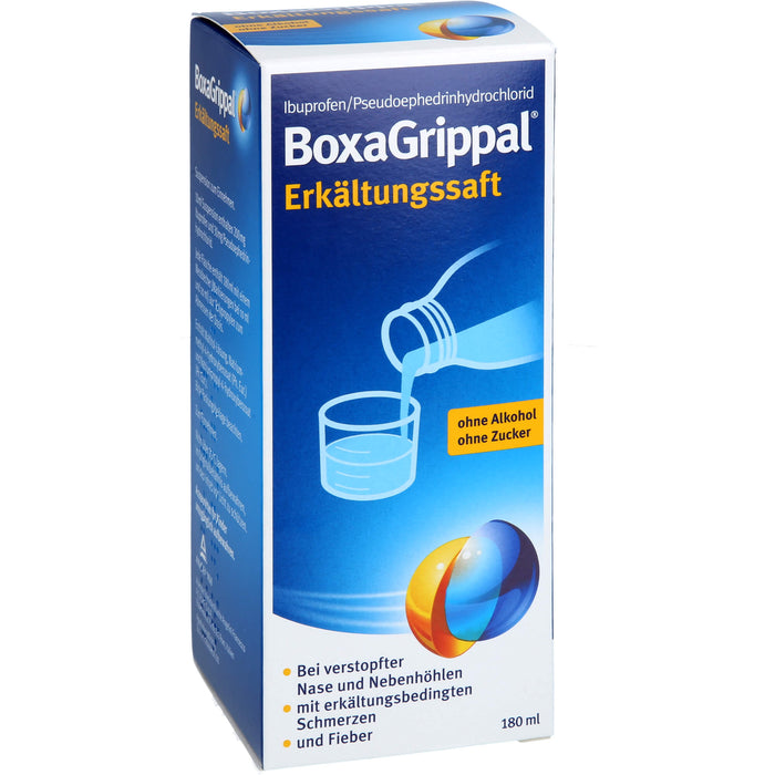 BoxaGrippal Erkältungssaft, 180 ml Solution