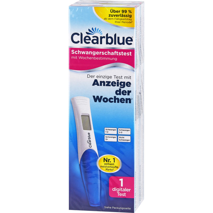 Clearblue Schwangerschaftstest mit Wochenbestimmung, 1 pc Bandelettes réactives