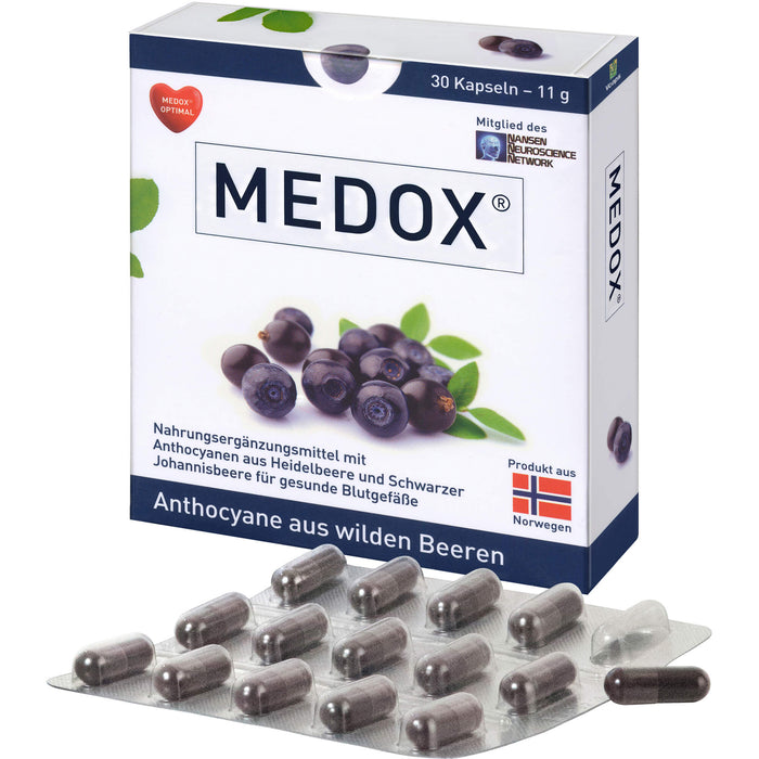 MEDOX - Anthocyane aus wilden Beeren, 30 St KAP