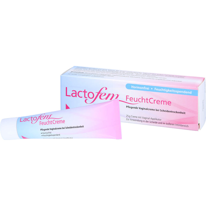 Lactofem Feuchtcreme pflegende Vaginalcreme bei Scheidentrockenheit, 25 g Crème