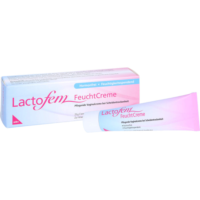 Lactofem Feuchtcreme pflegende Vaginalcreme bei Scheidentrockenheit, 25 g Creme