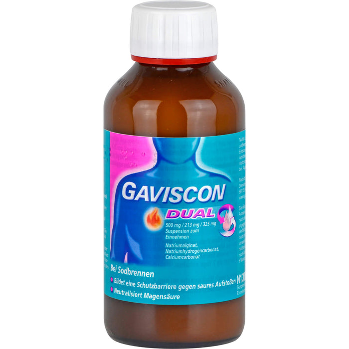 GAVSICON Dual Suspension bei Sodbrennen, 300 ml Solution