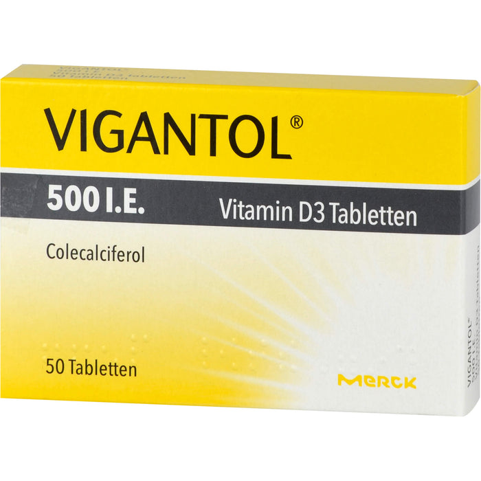 VIGANTOL 500 I.E. Vitamin D3 Tabletten, 50 pcs. Tablets