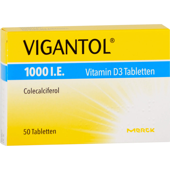 VIGANTOL 1000 I.E. Vitamin D3 Tabletten, 50 pcs. Tablets