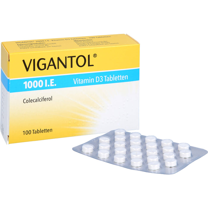 VIGANTOL 1000 I.E. Vitamin D3 Tabletten, 100 St. Tabletten