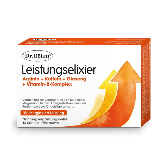 Dr Böhm Leistungselixier Brausegranulat, 14 pcs. Sachets