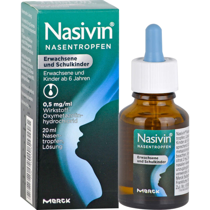 Nasivin Nasentropfen Erwachsene und Schulkinder, 20 ml Lösung