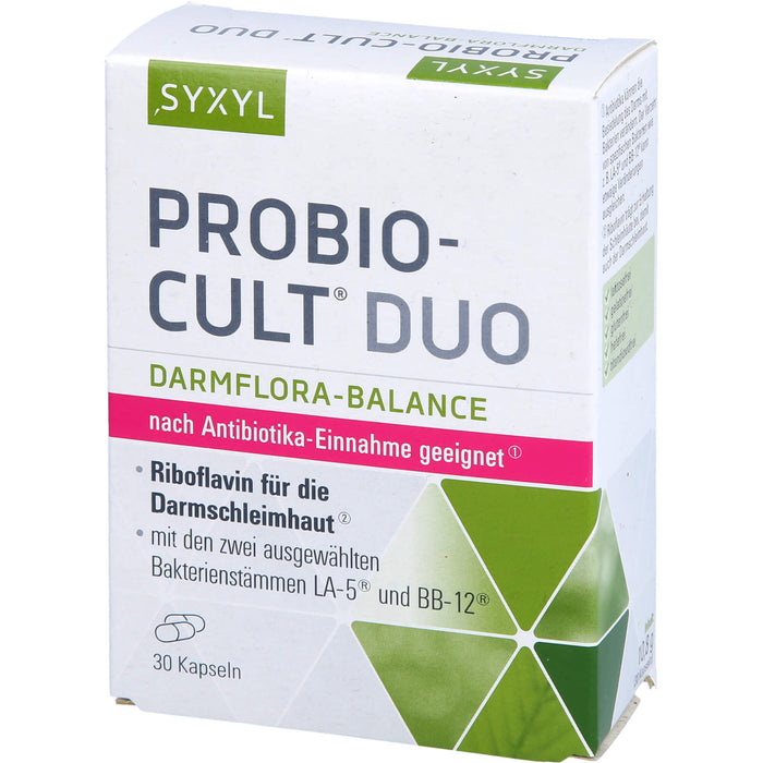 SYXYL Probio-Cult Duo Darmflora-Balance Kapseln, 30 pc Capsules