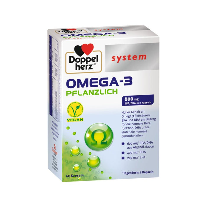 Doppelherz system OMEGA-3 PFLANZLICH, 60 pc Capsules