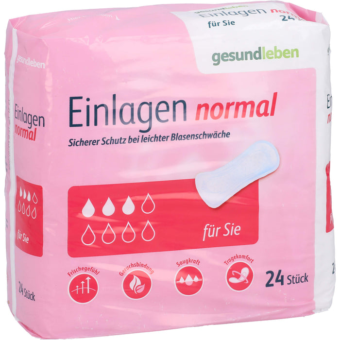 gesund leben Einlage Normal, 24 St