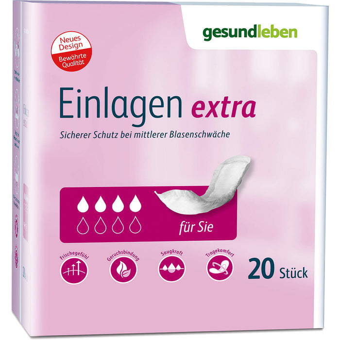 gesund leben Einlagen extra, 6X20 St