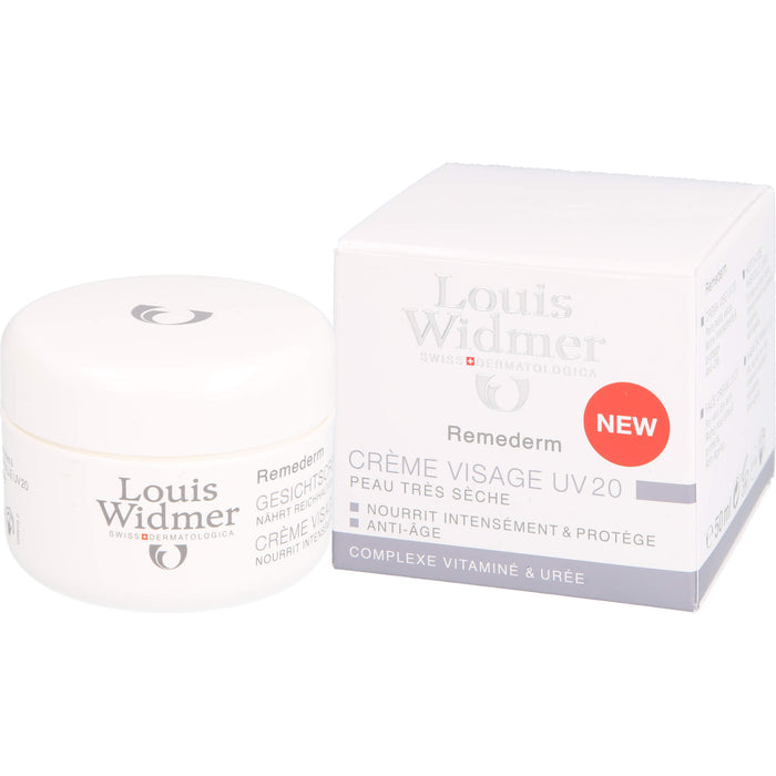 Louis Widmer Remederm Gesichtscreme UV 20, 50 ml Cream