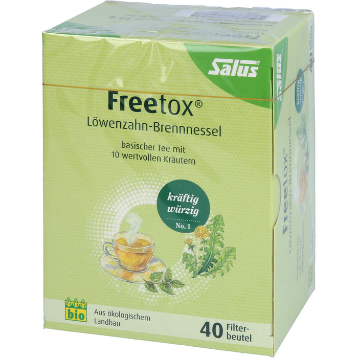 Salus Freetox Löwenzahn-Brennnessel basischer Kräutertee, 40 pcs. Filter bag