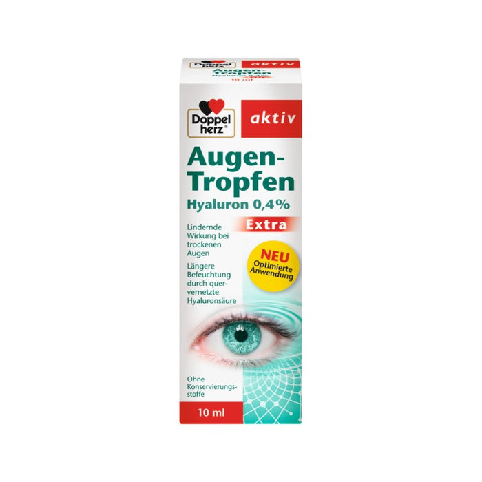 Doppelherz Augen-Tropfen Hyaluron 0,4% Extra, 10 ml TRO