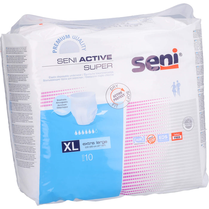 Seni Active Super elastische Inkontinenzslips Gr. XL, 10 St. Slips