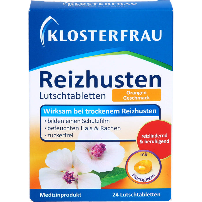 KLOSTERFRAU Reizhusten Lutschtabletten Orangen Geschmack, 24 pc Tablettes